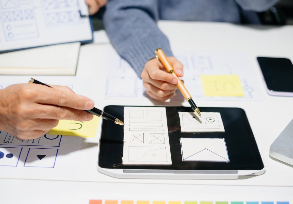 website planning notebook